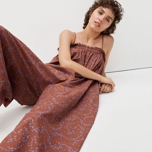 NWOT Everlane The Flowy Jumpsuit in Sequoia Floral